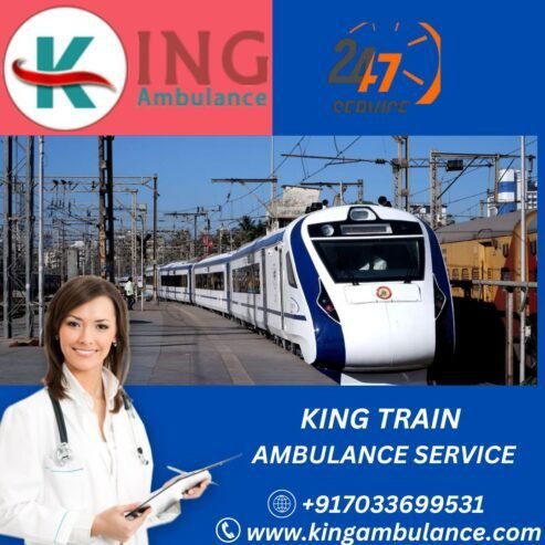 King Train Ambulance in Patna provides bed-to-bed transfer service