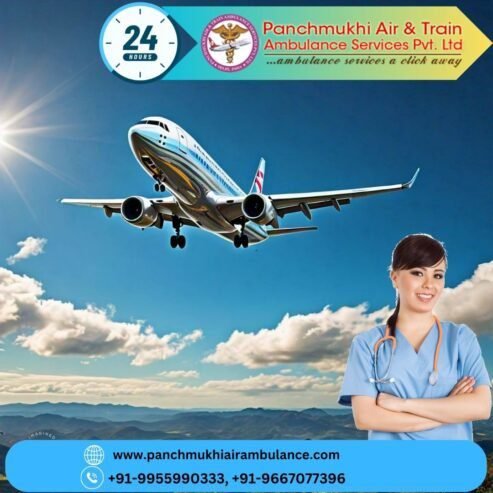 Hire Panchmukhi Air Ambulance Service in Bhubaneswar with Trained Crew