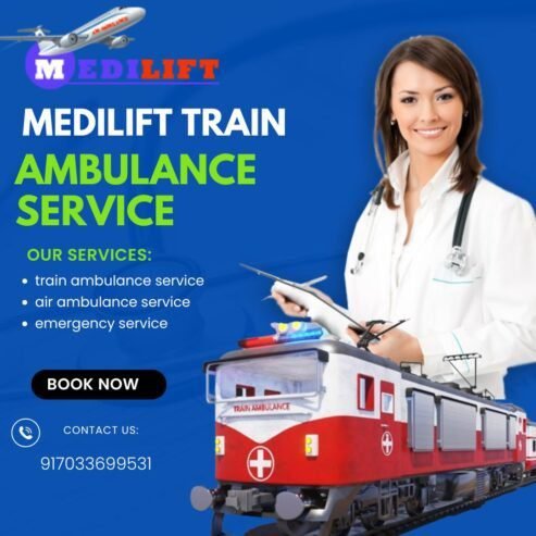 Medilift Train Ambulance Service in Chennai Comes with Latest Medical