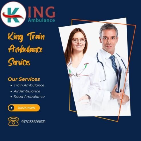 The King Train Ambulance Service in Patna provides composed services