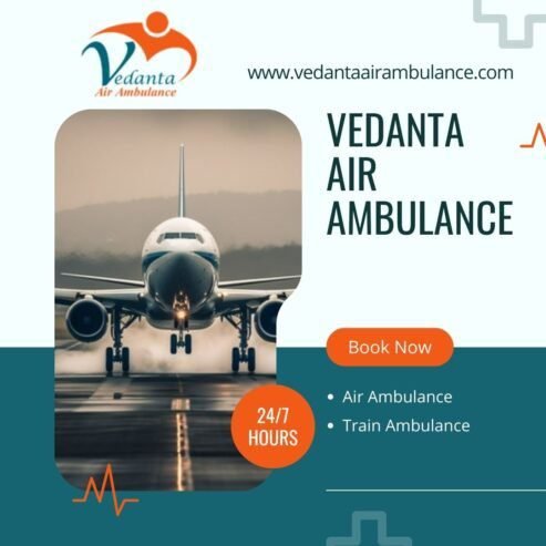 Vedanta Air Ambulance from Kolkata – Protected and Highly Modern