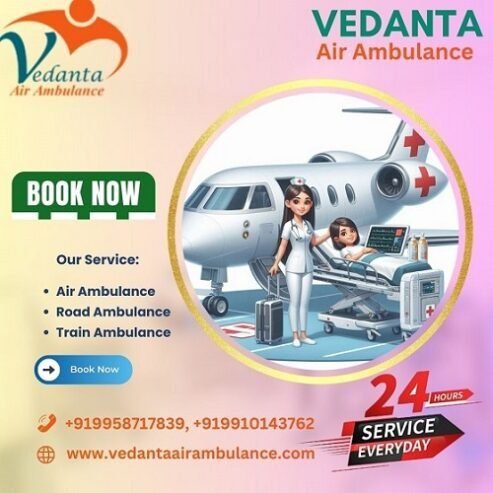 Book World Best Patient Shifting Service by Vedanta Air Ambulance