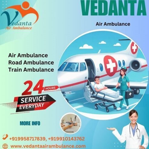 Book Vedanta Air Ambulance Service in Bhopal for Safe Patient Shifting