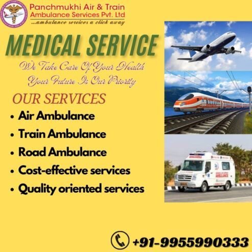 Panchmukhi Train Ambulance Services in Visakhapatnam