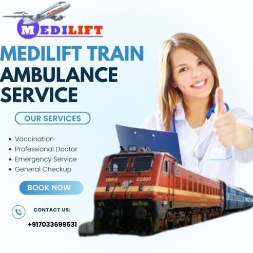 Medilift Train Ambulance Service in Allahabad is Working Non-Stop for