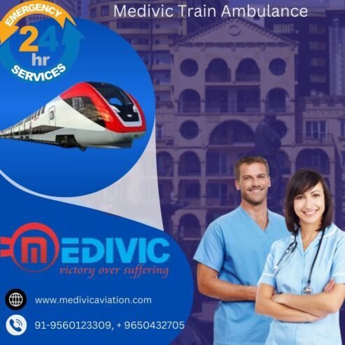 Medivic Train Ambulance in Kolkata Complete Transfer Mission Smoothly