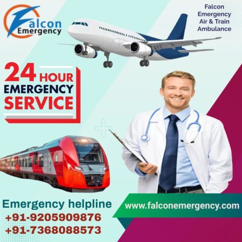 Falcon Train Ambulance in Guwahati Provides Excellent Support to Patie