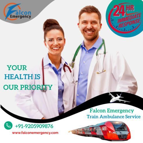 Falcon Train Ambulance in Guwahati Giving Patients the Best Possible