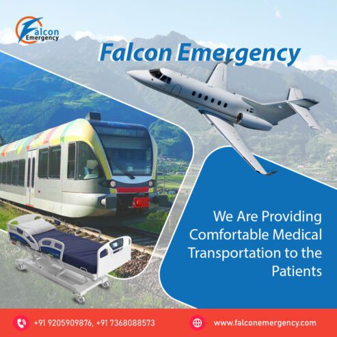 Falcon Train Ambulance in Guwahati offers a Skilled Team onboard