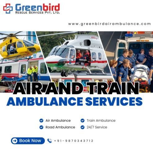 Greenbird Air and Train Ambulance Services in Mumbai