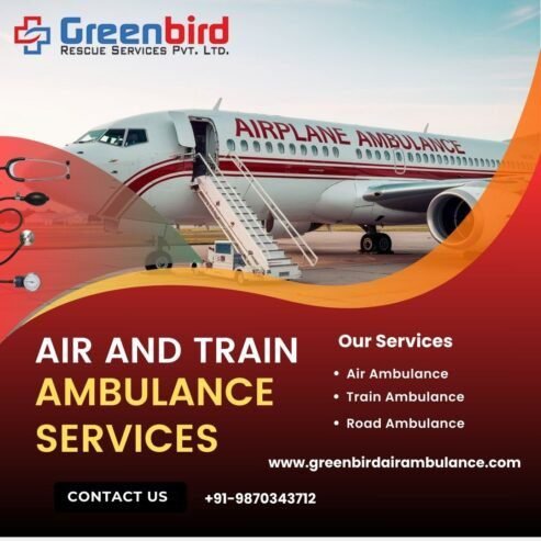 Greenbird Air and Train Ambulance Service in Indore