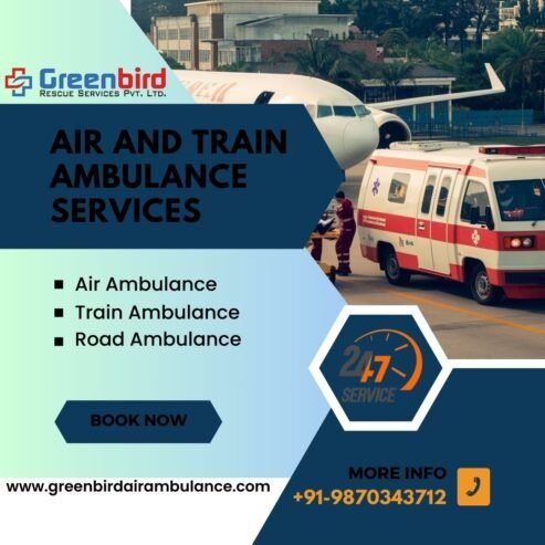 Greenbird Air and Train Ambulance Service in Patna