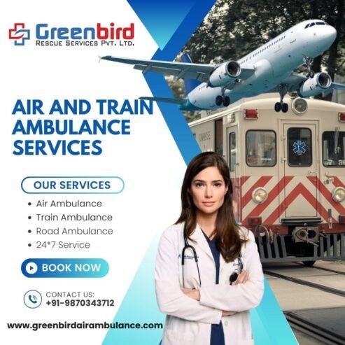 All in One Air and Train Ambulance Services in Kolkata for Safety