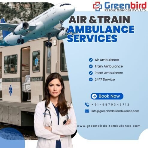 Best Air and Train Ambulance Services in Guwahati for safety