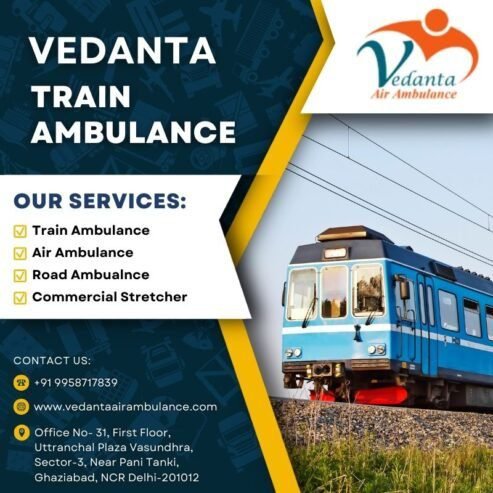 Have The Best train Ambulance Service in Chandigarh with all the Neces