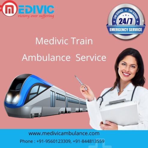 Medivic Aviation Train Ambulance in Jamshedpur is prepared to handle a