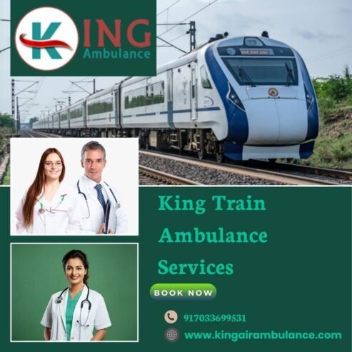 For Fast and Safe Transportation Pick King Train Ambulance in Ranchi