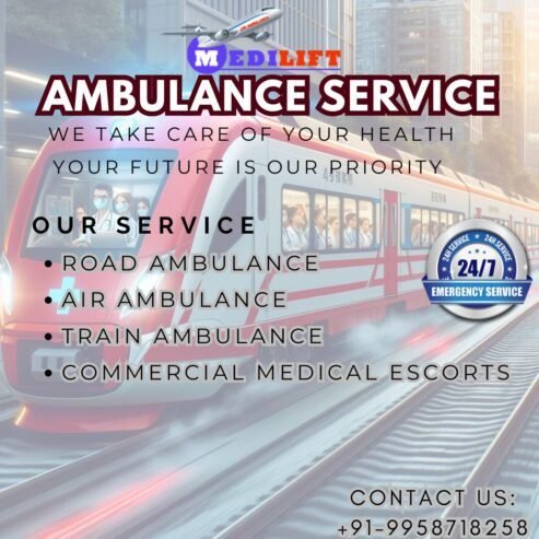 Medilift Train Ambulance in Patna offers several Medical Benefits