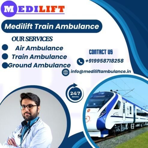 Medilift Train Ambulance in Patna Provides Care to Patients