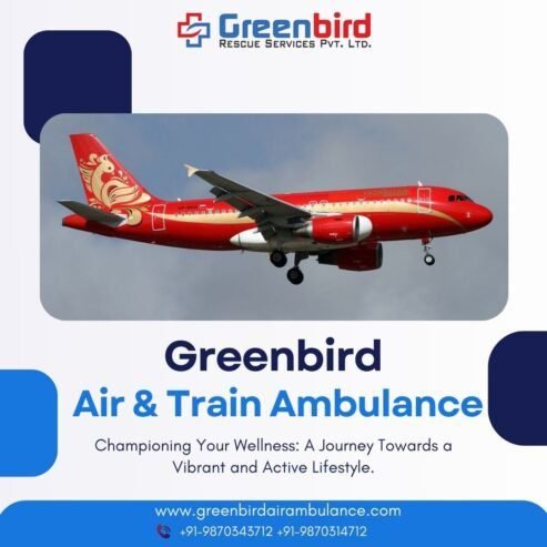 Greenbird Air and Train Ambulance Service in Surat guarantees the 24/7