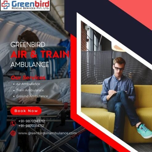 Greenbird Air And Train Ambulance Service in Siliguri For Shifting