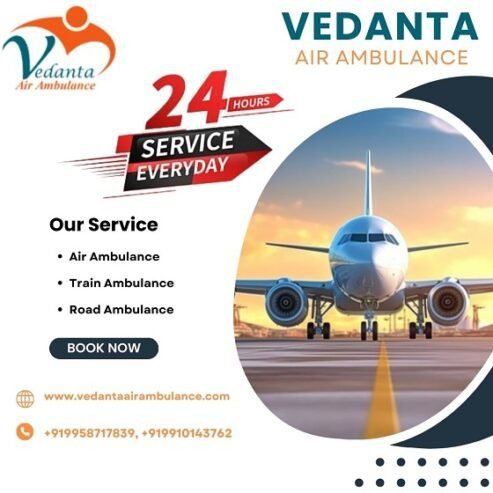 Book Vedanta Air Ambulance Service in Bhubaneswar with Advanced ICU