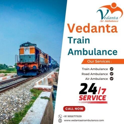 Vedanta Train Ambulance Service in Bhubaneswar for Affordable and Safe