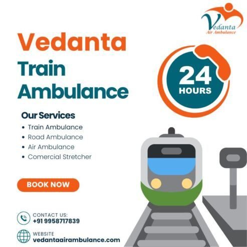 Vedanta Train Ambulance Service in Kolkata ensures the Safe Long-Dista