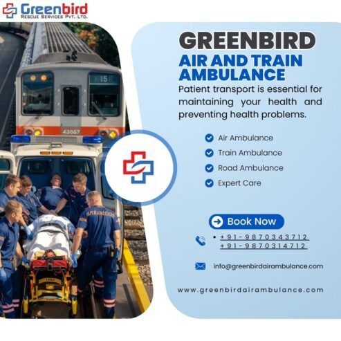 Opt for Greenbird Air And Train Ambulance Services in Vijayawada