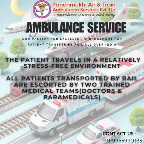 Medical Emergencies Are Handled Carefully in Panchmukhi Train Ambulanc