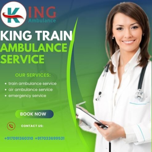 Get the best service by arranging King Train Ambulance Service in Luck