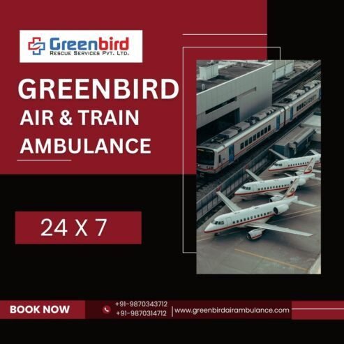 Hire Greenbird Air and Train Ambulance Service in Raigarh