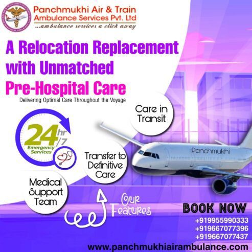 Panchmukhi is Available 24 hours with Air and Train Ambulance Services