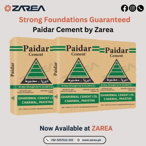 Gharibwal / Paidar Cement (OPC) Available at Zarea Limited