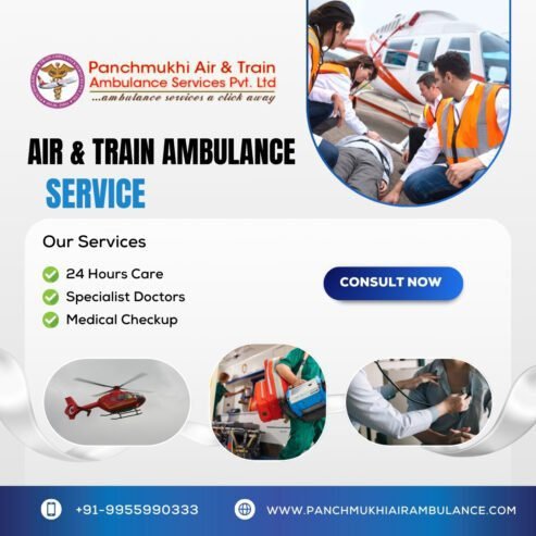 Book Panchmukhi Air and Train Ambulance Services in Dehradun