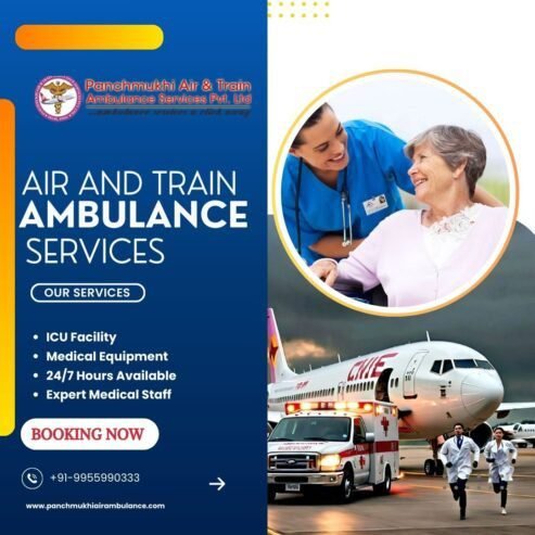 Hire Panchmukhi Air and Train Ambulance Services in Jabalpur