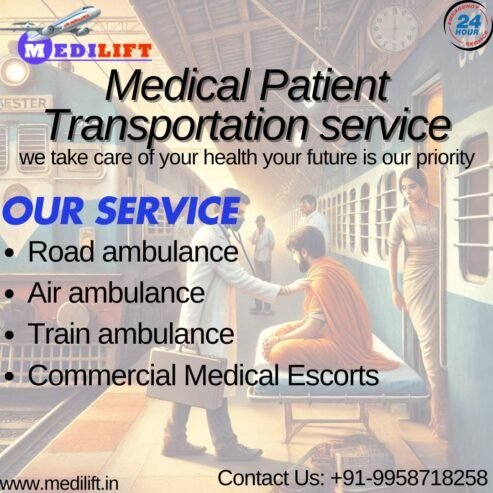 Use Medilift Train Ambulance service in Delhi for fast transfer