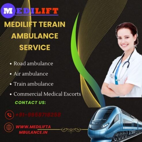 Medilift Train ambulance service in Bangalore medical transport servic