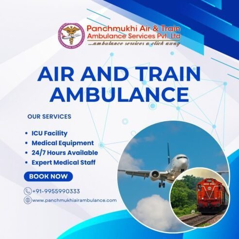 Avail Fast Air and Train Ambulance Services in Gaya By Panchmukhi