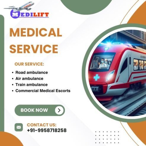 Choose Medilift Train Ambulance in Ranchi for Quick & Reliable Service