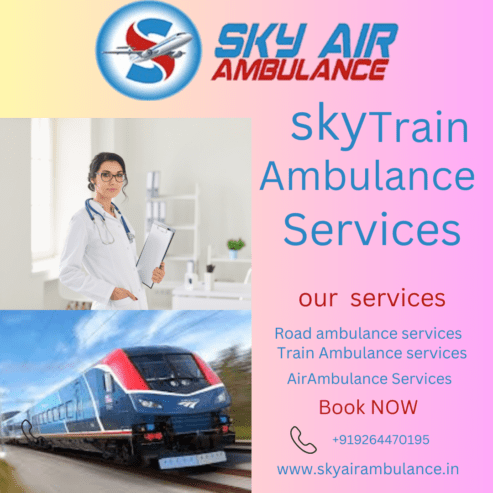 Pick Sky Train Ambulance in Jamshedpur for Critical Care Emergency