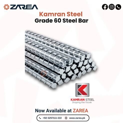 Kamran Steel (Grade 60 Steel Bar) || Zarea Limited