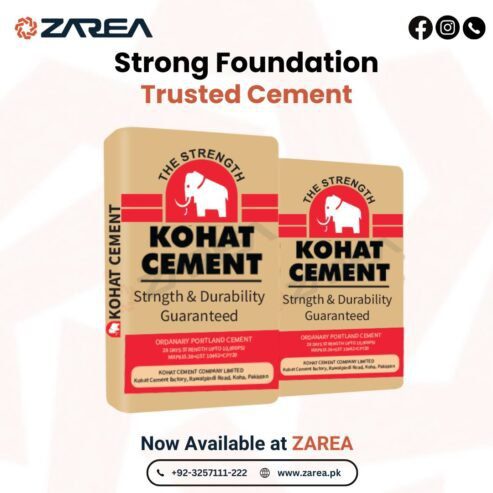 Kohat Cement (OPC) | Available at Zarea Limited