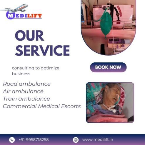 Medilift Train Ambulance Services in Guwahati is the Greatest Option