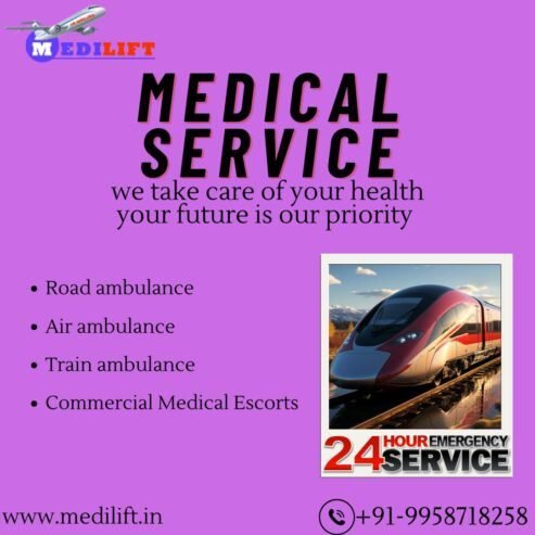 Make use of Medilift Train Ambulance Services in Bangalore