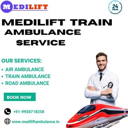 The Medilift Train Ambulance Service in Jamshedpur Guarantees Safety