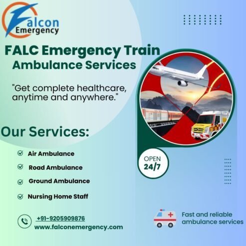 FALC Emergency Train Ambulance in Siliguri ensures expert coordination