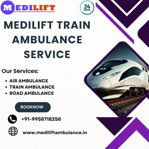 Medilift Train Ambulance Services in Delhi Fulfilling the Needs of Pat