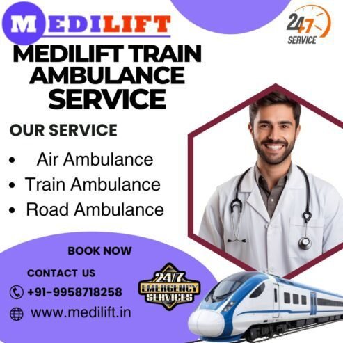 Medilift Train Ambulance in Dibrugarh Offers Services at Exceptionally