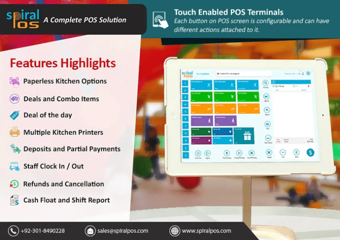 POS Software for Cafes, Fast Food Point & Restaurants-Spiral POS